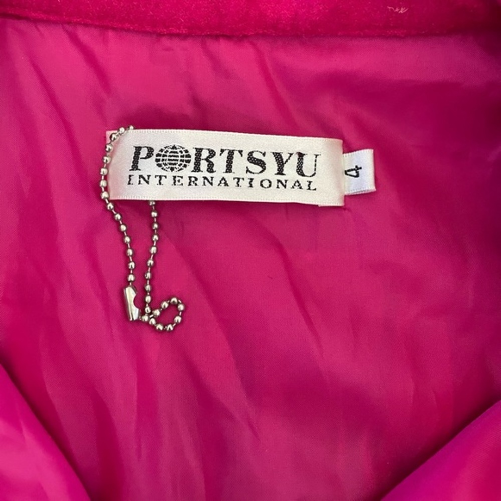 Vintage Elegant Pink Dress with Black Accents - Picture 5 of 8